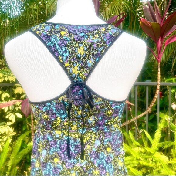 Free People Paisley Tie Racerback Tank - Picture 5 of 8